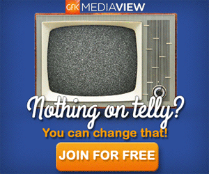 Nothing on Telly? Join the GFK MediaPanel and change that