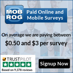 Earn between $0.50 and $3 per survey at MOBROG